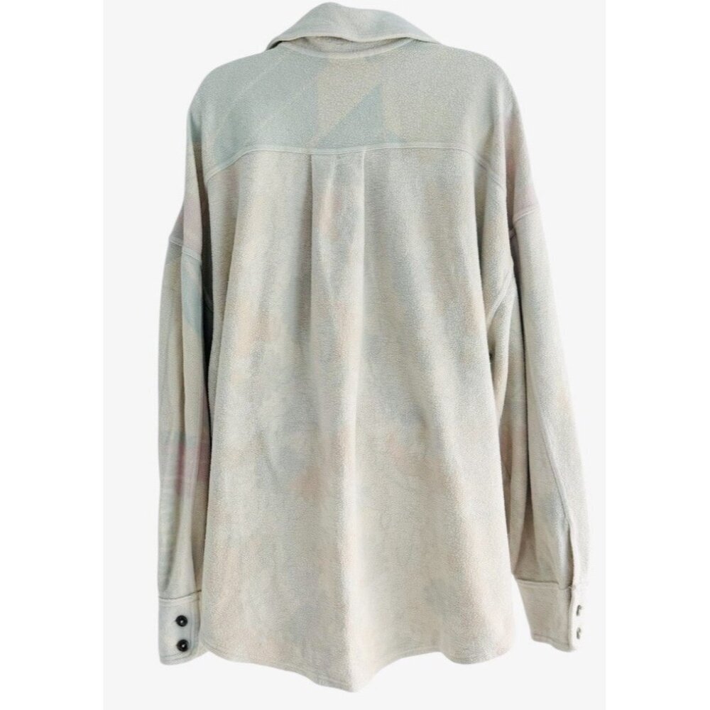 Free People Women's Sz M Kiwi Ruby Pastel Sunflower Shirt Jacket Shacket - Picture 4 of 10
